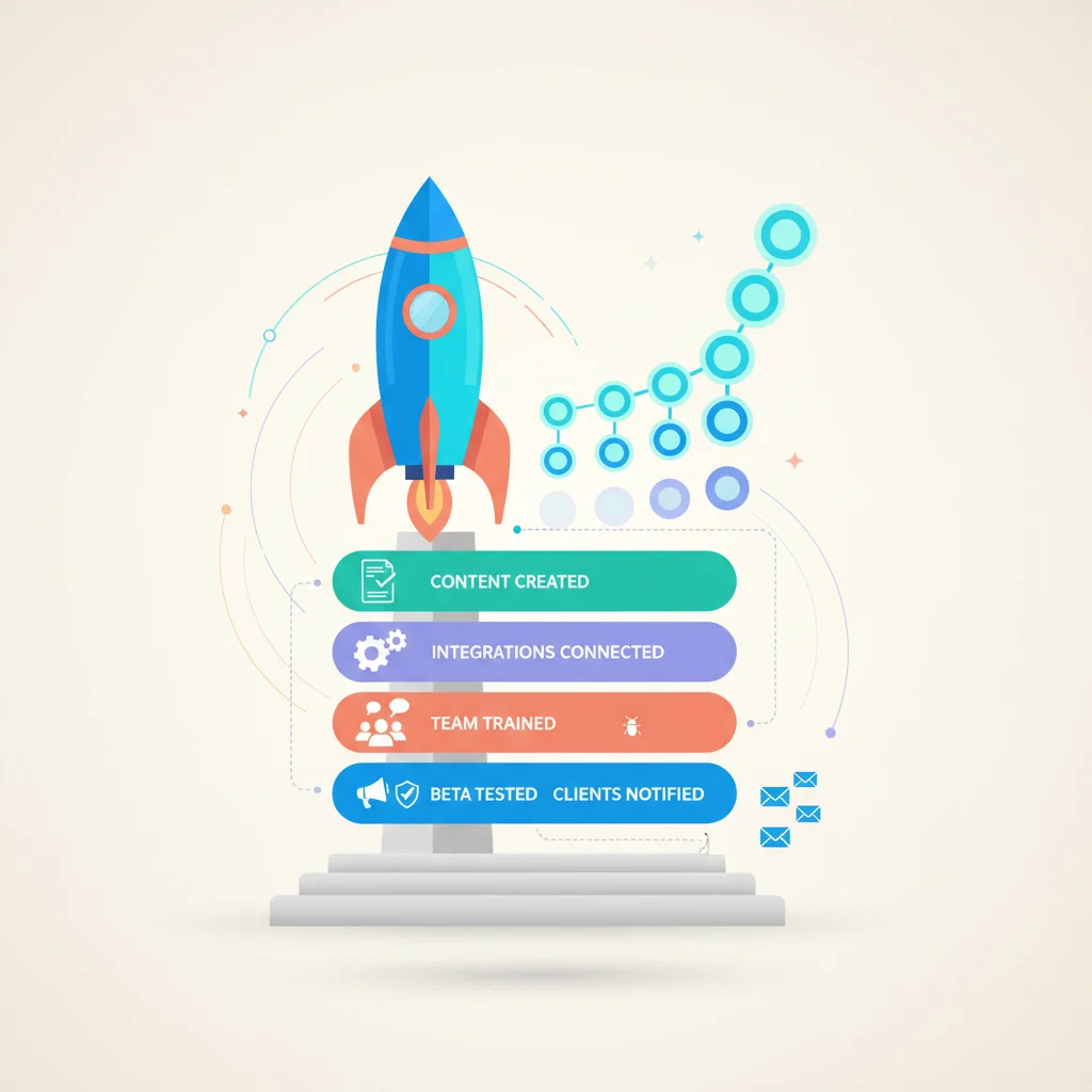 Customer Portal Launch Checklist — portal dashboard concept
