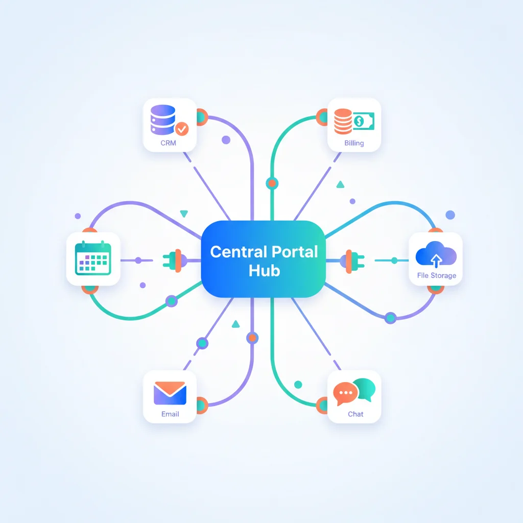 Portal Integrations & Ecosystem — portal dashboard concept