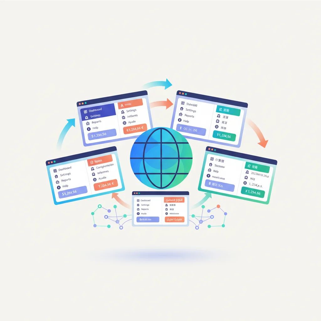 Multi-Language & Localization — portal dashboard concept