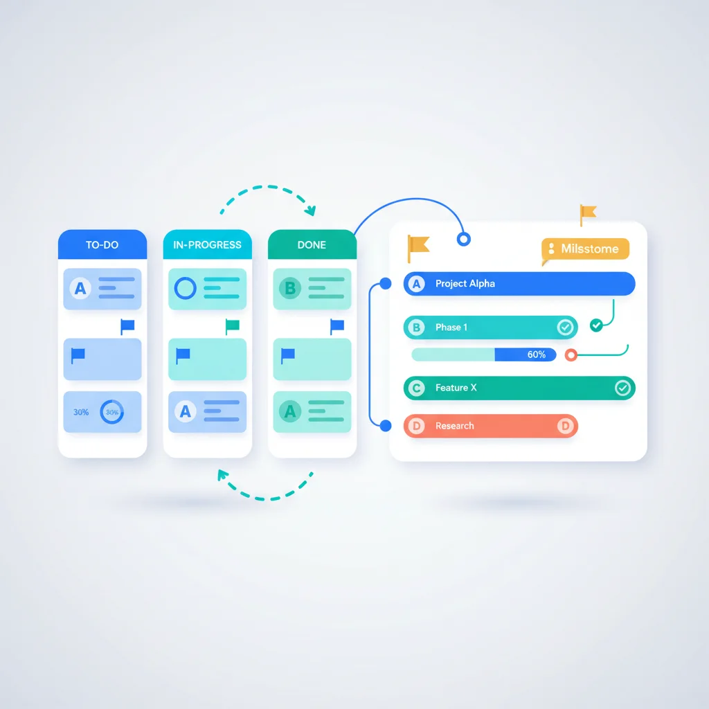 Task & Project Tracking — portal dashboard concept