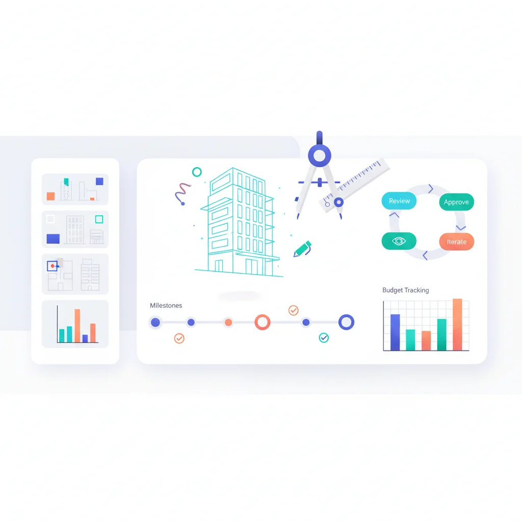 Customer Portal for Architecture & Engineering — portal dashboard concept