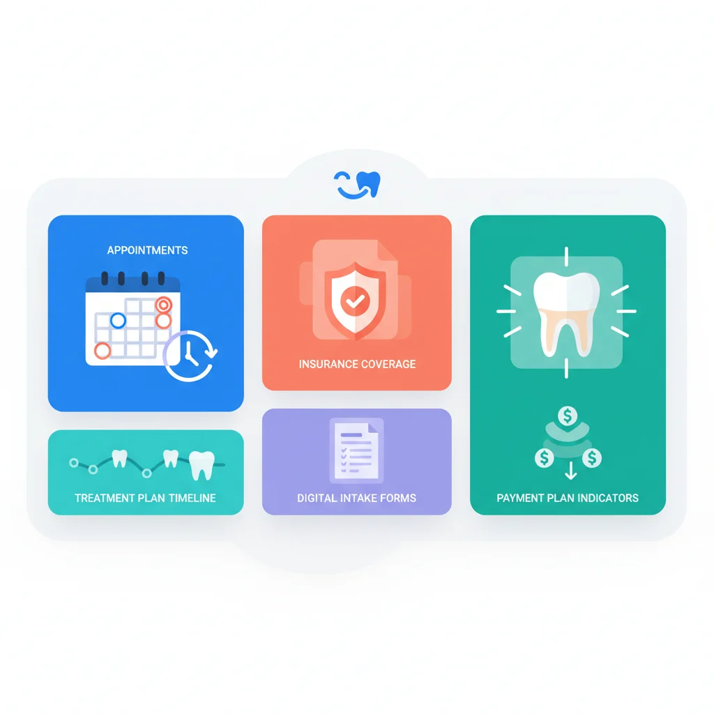Customer Portal for Dental Practices — portal dashboard concept