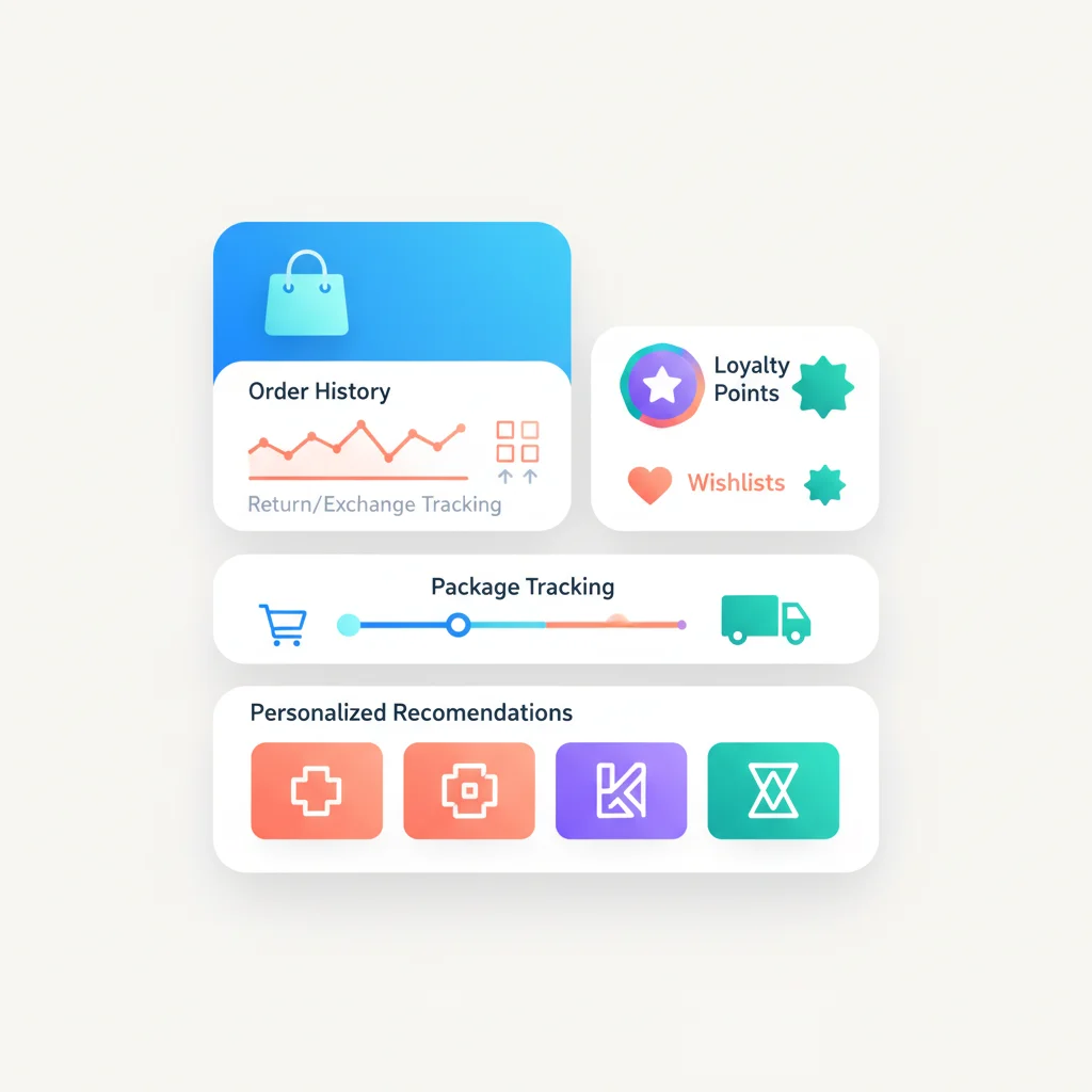 Customer Portal for E-Commerce & Retail — portal dashboard concept