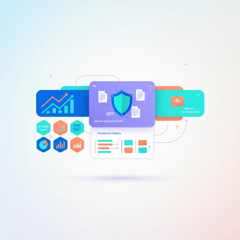 Customer Portal for Financial Services — portal dashboard concept