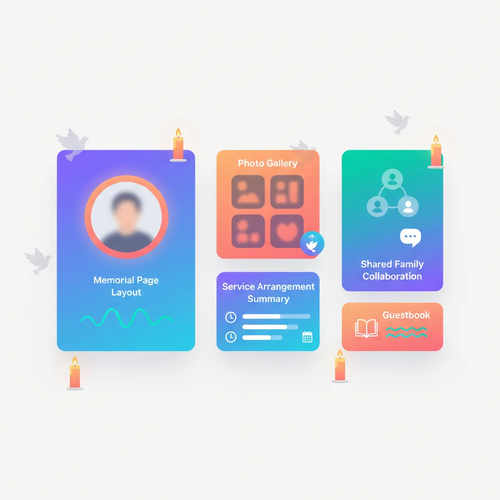Customer Portal for Funeral Homes & Memorial Services — portal dashboard concept