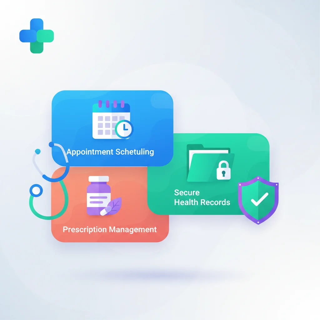 Customer Portal for Healthcare — portal dashboard concept
