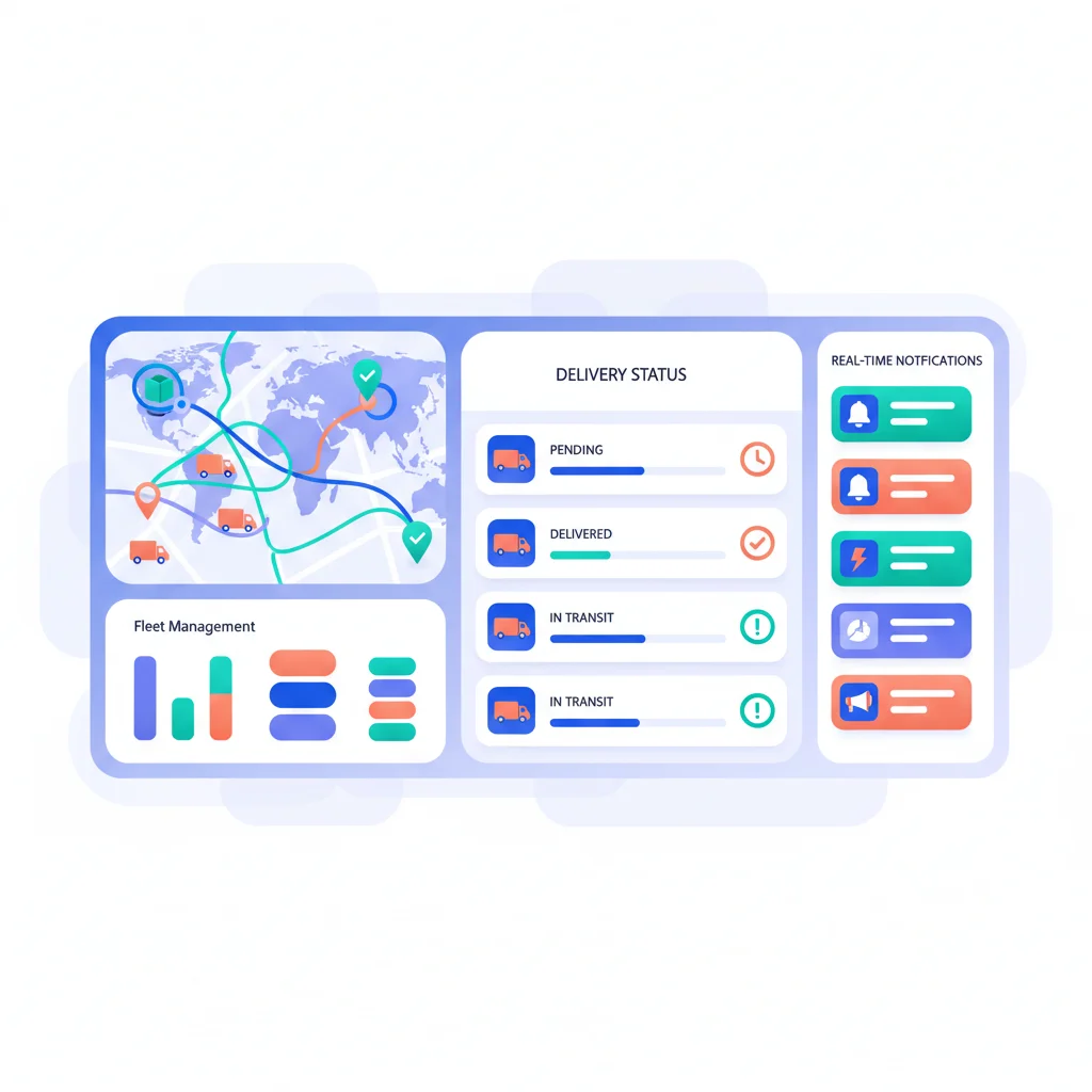 Customer Portal for Logistics & Shipping — portal dashboard concept