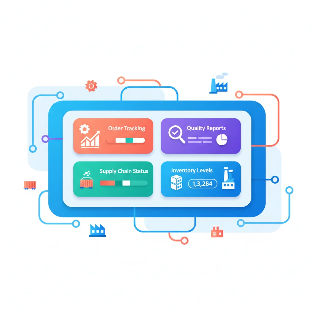 Customer Portal for Manufacturing — portal dashboard concept