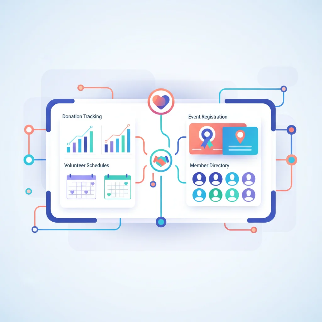 Customer Portal for Nonprofits & Associations — portal dashboard concept