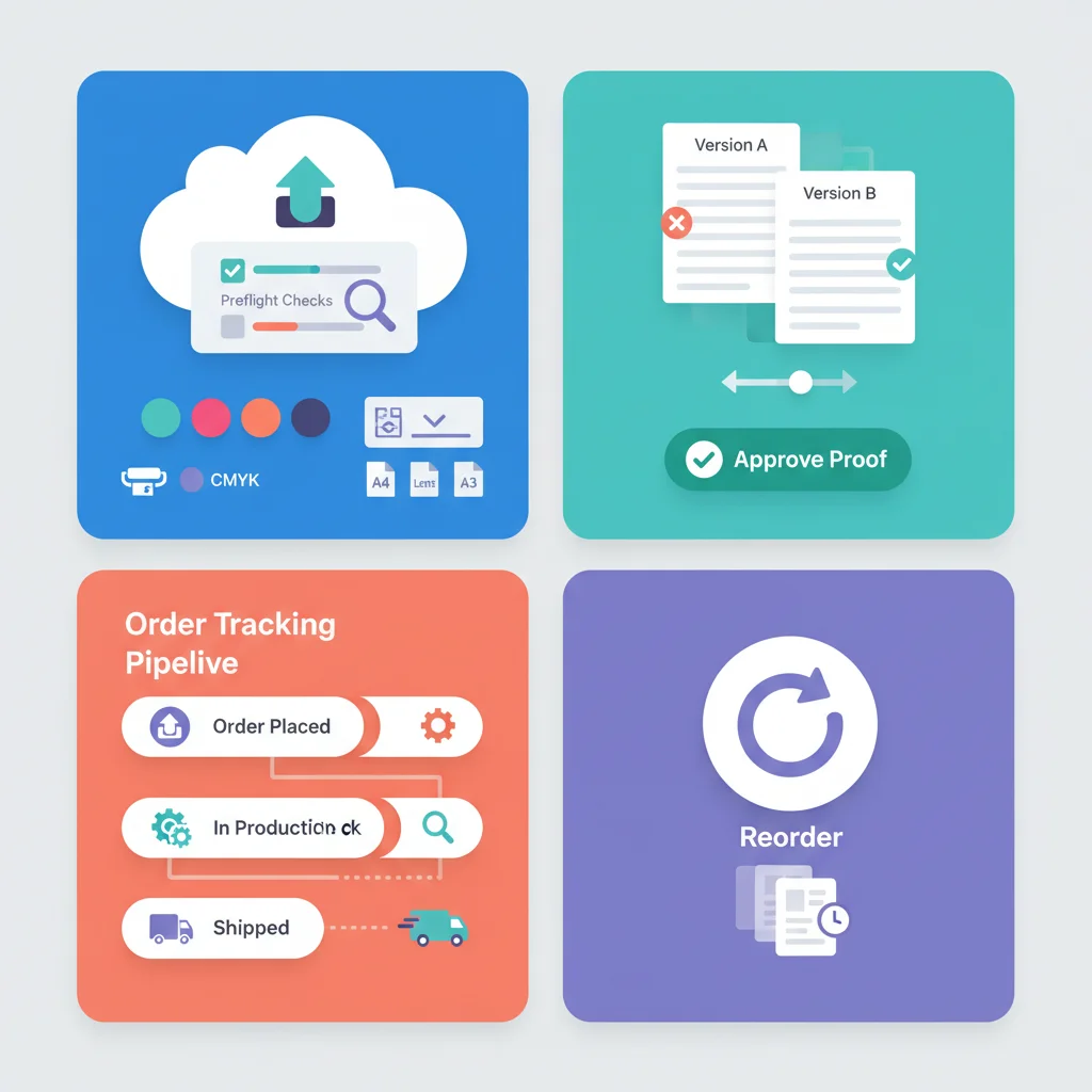 Customer Portal for Print Shops & Signage Companies — portal dashboard concept