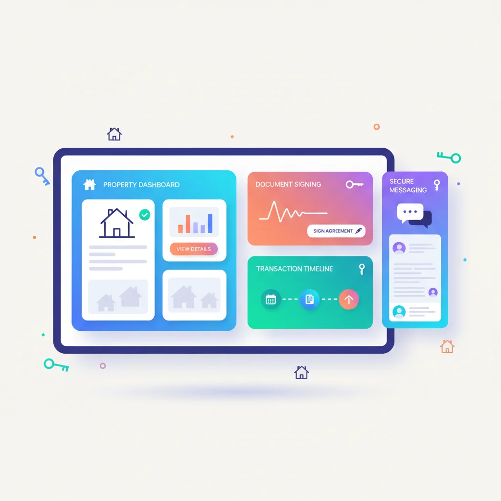 Customer Portal for Real Estate — portal dashboard concept