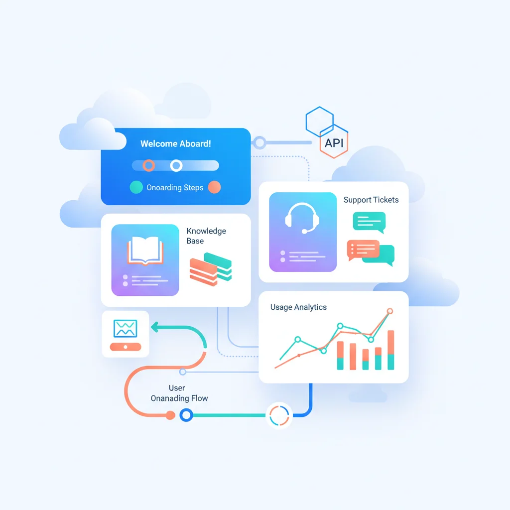 Customer Portal for SaaS Companies — portal dashboard concept