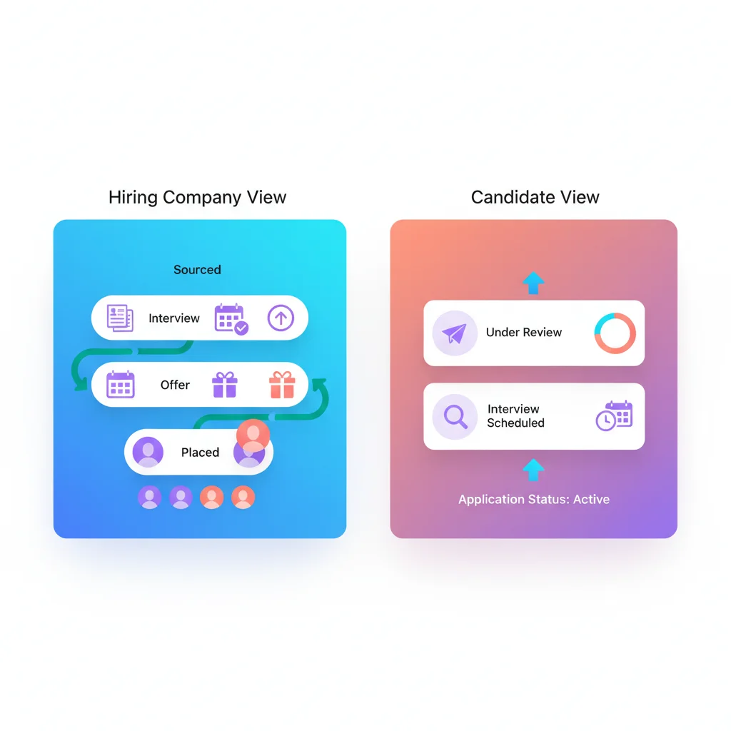 Customer Portal for Staffing & Recruitment — portal dashboard concept