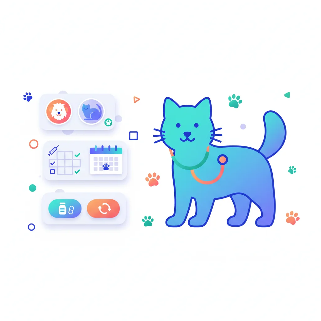 Customer Portal for Veterinary & Pet Care — portal dashboard concept