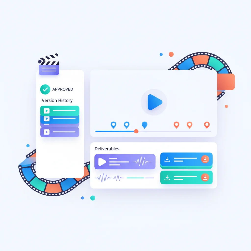 Customer Portal for Video Production Companies — portal dashboard concept