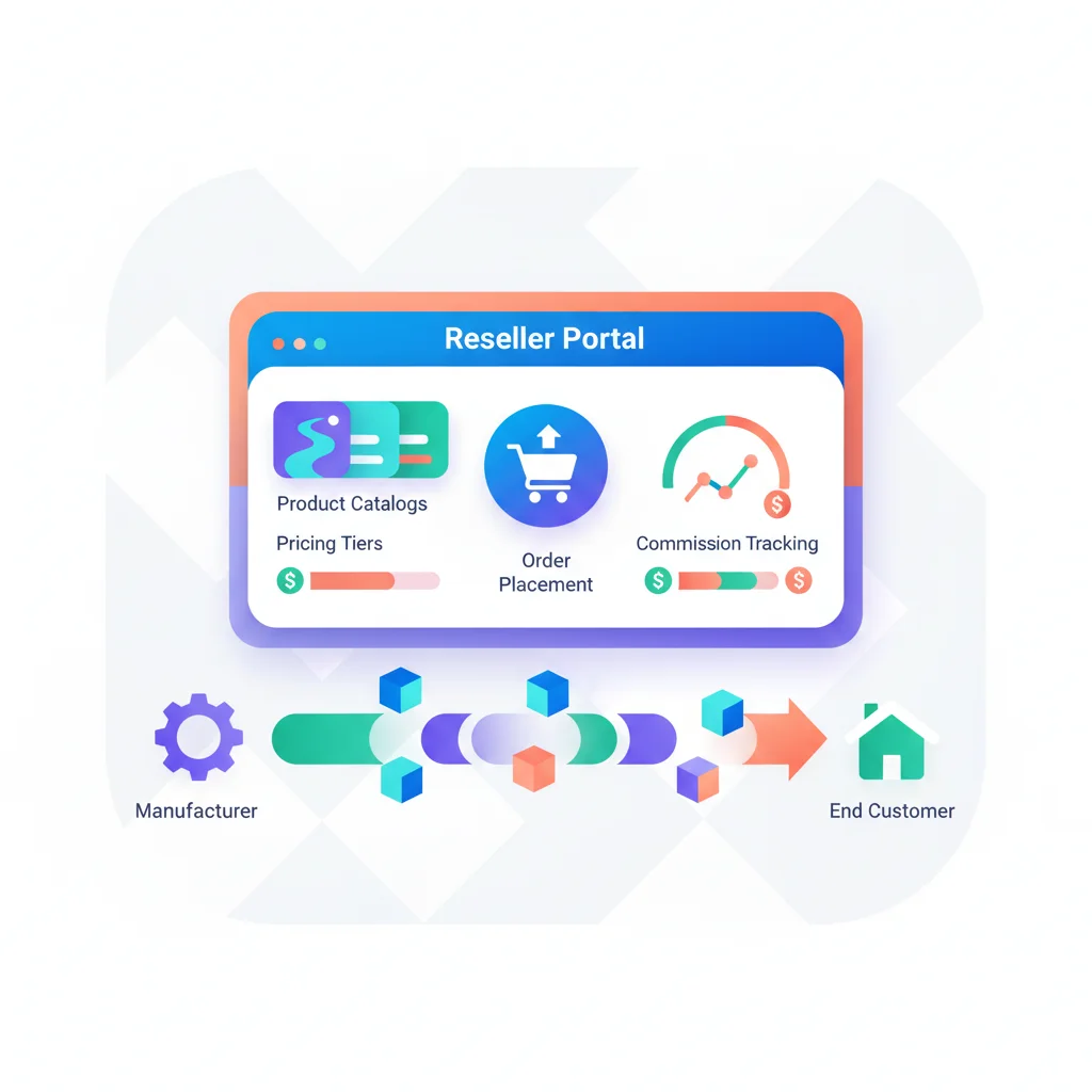 Reseller & Dealer Portals — portal dashboard concept