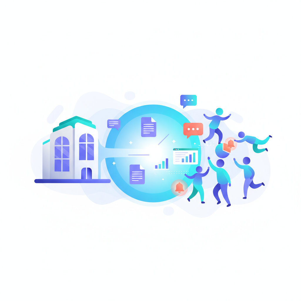 Customer portal connecting businesses and clients